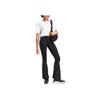 adidas Originals Solid Color Logo Print Striped Flared Knit Pants Women Bottoms Black IN1100