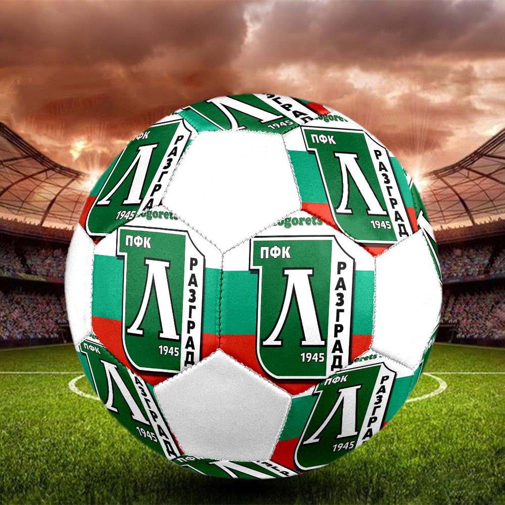1PC PFC Ludogorets Size 5 Soccer Ball PrahaIndoor Soccer Ball Colorful All Ages Machine Stitched PVC Competition Ready Durable High-Bounce