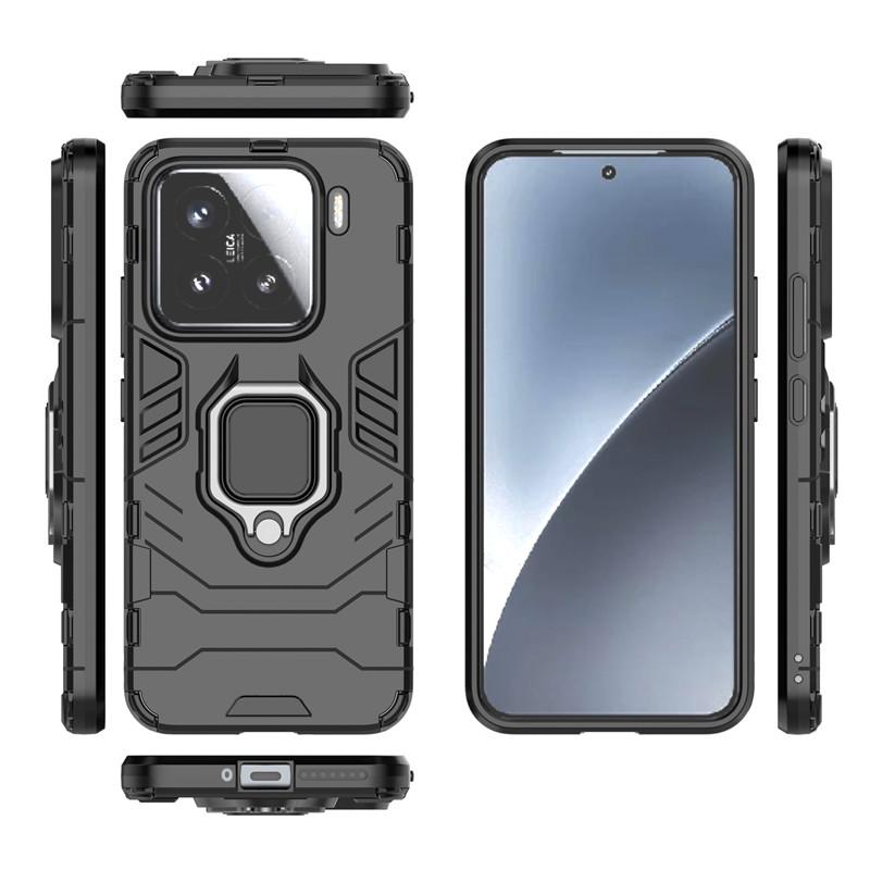 For Xiaomi 15 5G Case For Xiaomi 15 Cover 6.36 inch Armor Finger Ring Hard Shockproof Protective Bumper For Xiaomi 15 Fundas