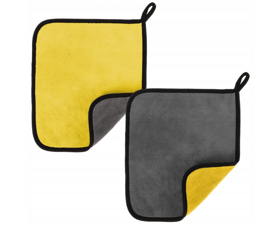 Universal Microfiber Car Drying Towel, 2 Pcs, 30x40cm