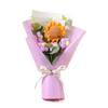 Buquê de Flores Artificiais de Crochê Flor Eterna Feita à Mão Buquê de Formatura Presente de Dia das Mães Aniversário
