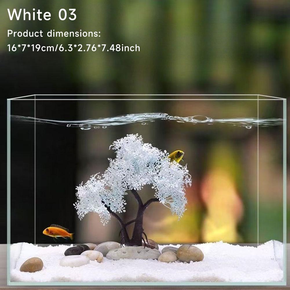 1Pc Realistic Sakura Aquarium Fish Tank Decoration Creative Beautiful Aquarium Ornament Fish Tank Decor Office Decor