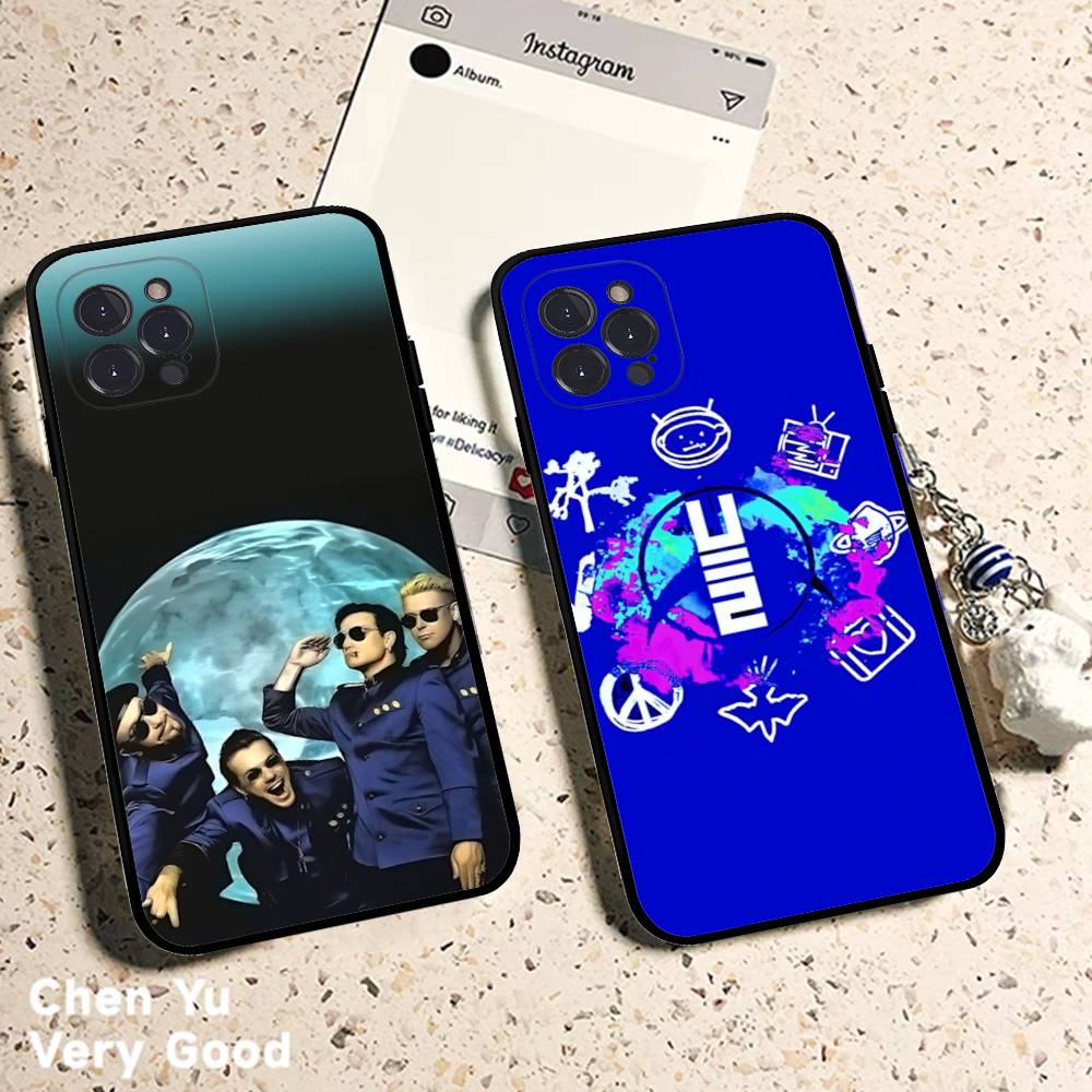 1pc Famous U-U2 Rock Band Phone Case For Iphone 17 Air 16 15 14 13 12 11 Pro Max 16 15 14 Plus TPU Soft Case