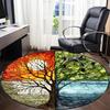 1pc Seasonal Tree Stained Chair Carpet for Office, , Non-slip carpet, Very suitable for offices, farmhouses,Outdoor carpet yy251120074