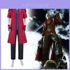 Set de Disfraz de Cosplay de Devil May Cry Dante con Chaqueta, Pantalones y Guantes para Juego de Rol de Anime