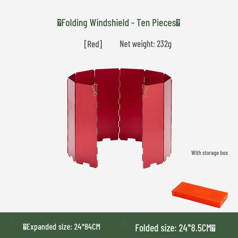 Portable Three-Fold Windshield Camping Stove - Large Heat Concentrator