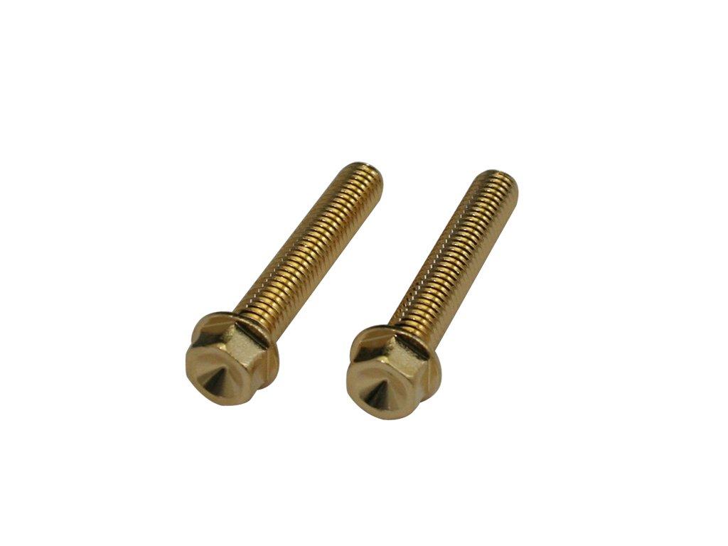POSH 24K Small Flange Hex Bolt 24K Plated M6X35 2 M6×35