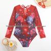 Russian Women's Mesh Swimsuit with Sun Protection
