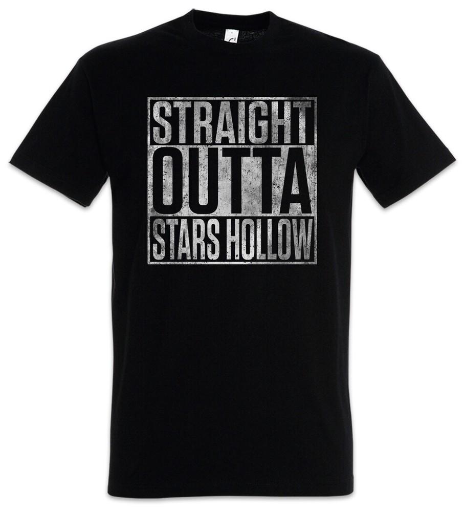Straight Outta Stars Hollow Men's T-Shirt Lorelai Gilmore Rory Sign Symbol Logo