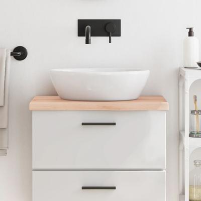 Vidaxl Blat Do Łazienki, 60X40X(2-4) Cm, Surowe, Lite Drewno