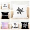Classic Sports Brand GGoldwin Cushion Cover Linen Pillowcase Soft for Sofa Bed Home Room Decor