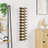 Wall Mounted Wine Rack for 12 Bottles Golden Iron
