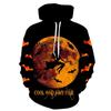 Autumn 3D Horror Pattern Printed Hoodies Fashionable Casual Sports Long Sleeved Men's Hooded Sweatshirts