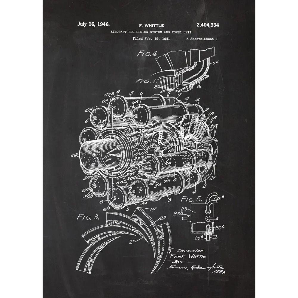 Металлическая жестяная табличка «Чертеж двигателя» для дома механика, настенный декор