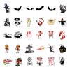 60P Pumpkin Sticker Pack Spoof Themes Waterproof Vinyl Halloween Sticker Set for Skateboard Laptops Decals Set