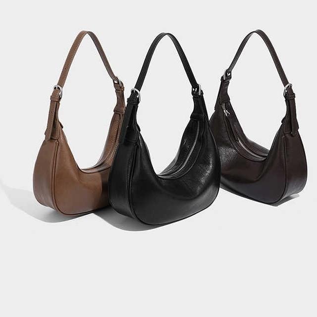 Neue Wahrheitssuchende Vegetable Tanning Crescent Hobo-Tasche für Damen, Minimalistischer Stil, Vielseitige Umhängetasche für Pendler, Einzelne Schultertasche unter dem Arm