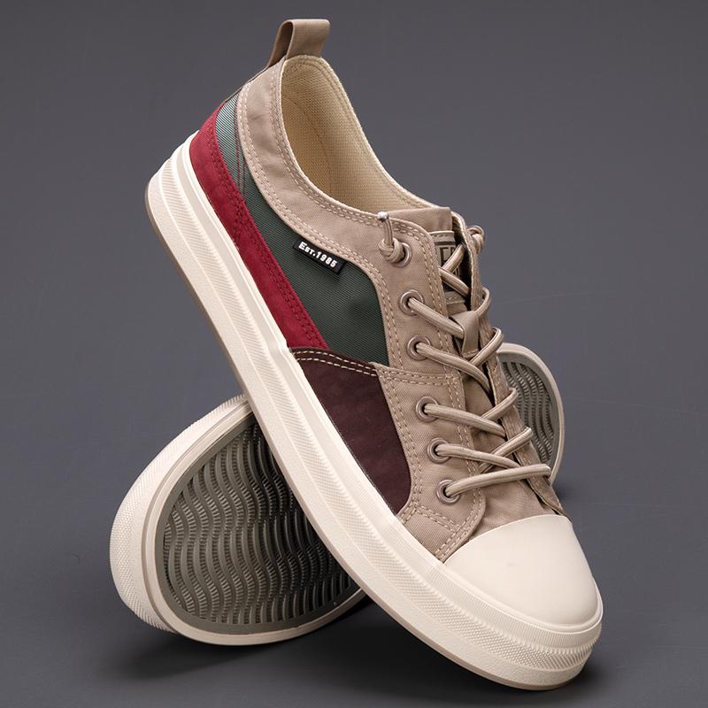 Fashion Hot sale Fashion Men's Canvas Shoes 2024 Design Slip-on Casual Sneakers Men Summer Breathable Vulcanize Shoes Men Canvas Loafers