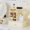 Storage Box Large Capacity Desktop Organizer with Divided Grid Design Container for Student Supplies Stationery Cosmetics