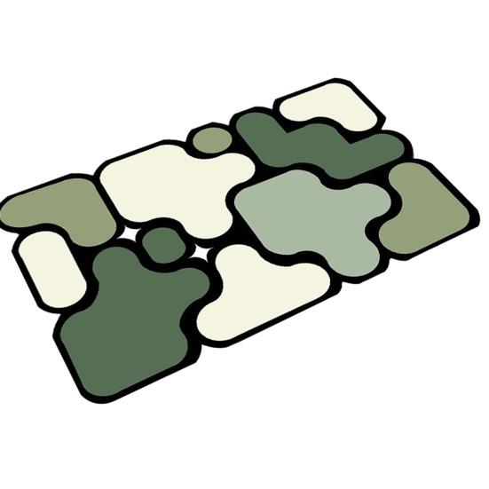 

Кольоровий пазловий килимок для підлоги, килимок для ванної кімнати, що вбирає вологу, нековзкий килимок для ванни, декоративний килимок для дверей, для передпокою, кухні, душу, ванни 40x60cm A