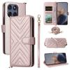 For Motorola Edge 60 5G/60 Fusion 5G Stand Wallet Case with Shoulder/Wrist Strap Leather Phone Cover