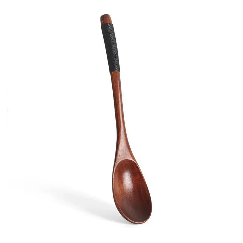 Set di Posate in Legno Giapponese (Cucchiaio, Forchetta, Bacchette) Posate per Sushi Alta Qualità Ecologico Portatile Set di Stoviglie Utensili da Cucina Regali