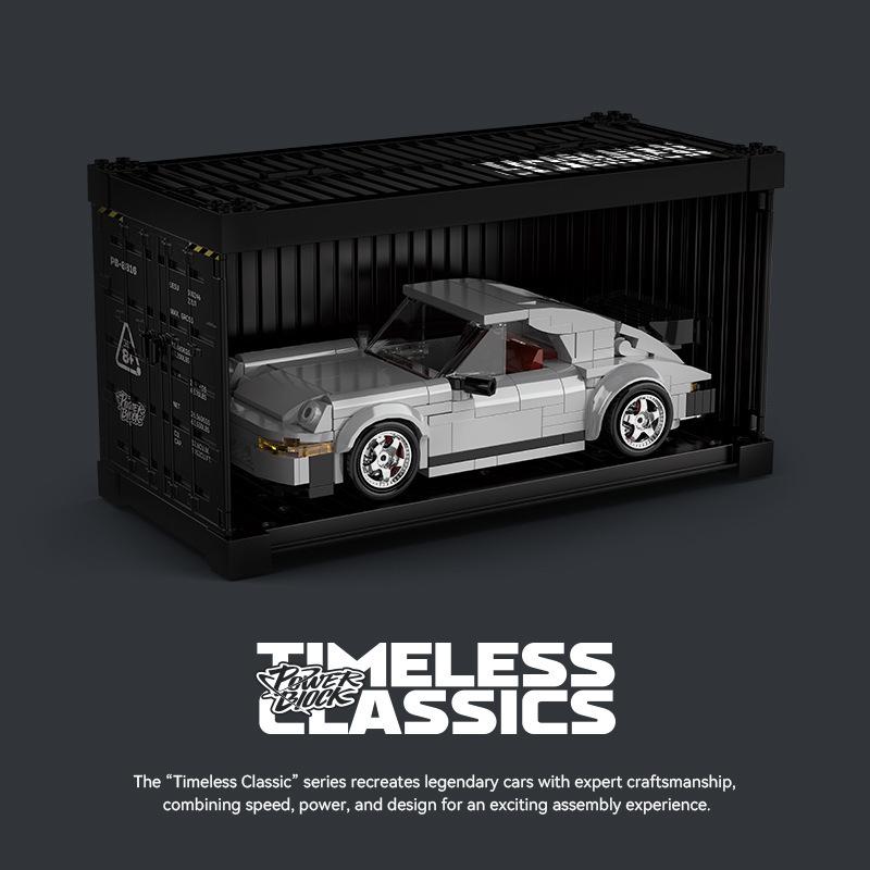 Famous Technical City Retro Technical Sports Car Building Blocks Convertible Vehicle Bricks Model Toys Kid Decor