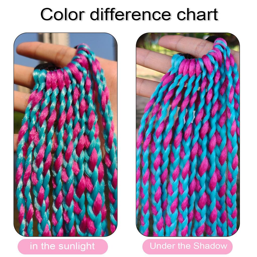 Children's Rainbow Dreadlock Ponytail Braids Hair Tie