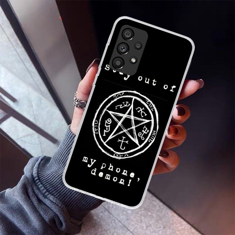 Angel Castiel Supernatural Phone Case For Samsung Galaxy A52 A51 A50S A32 A22 A12 A02S A72 A71 A31 A70 A30S Note 20 Ultra 10 Plu