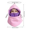 Winter Windproof Child Balaclava Outdoor Plush Padded Hat Motorcycle Ski Cap Full Face Masks Hats Kids Baby Warmer Mask Hat