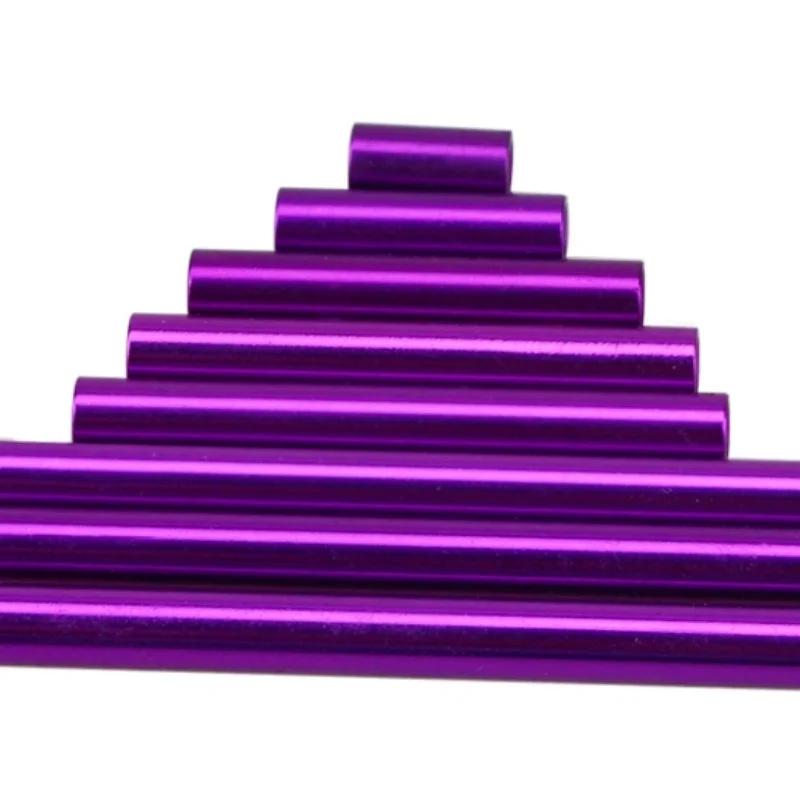 

10 ШТ. Різнокольорові Анодовані Алюмінієві Круглі Стійки-Розпірки Стрижні з Довгим Гайкою M2 M2(D3.5)&50mm фіолетовий
