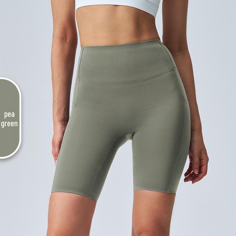 Lulu High Waist Tummy Control Yoga Shorts with Pockets