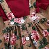 Hot Sale Baby Girl Floral Strappy Dress Two-Piece Set