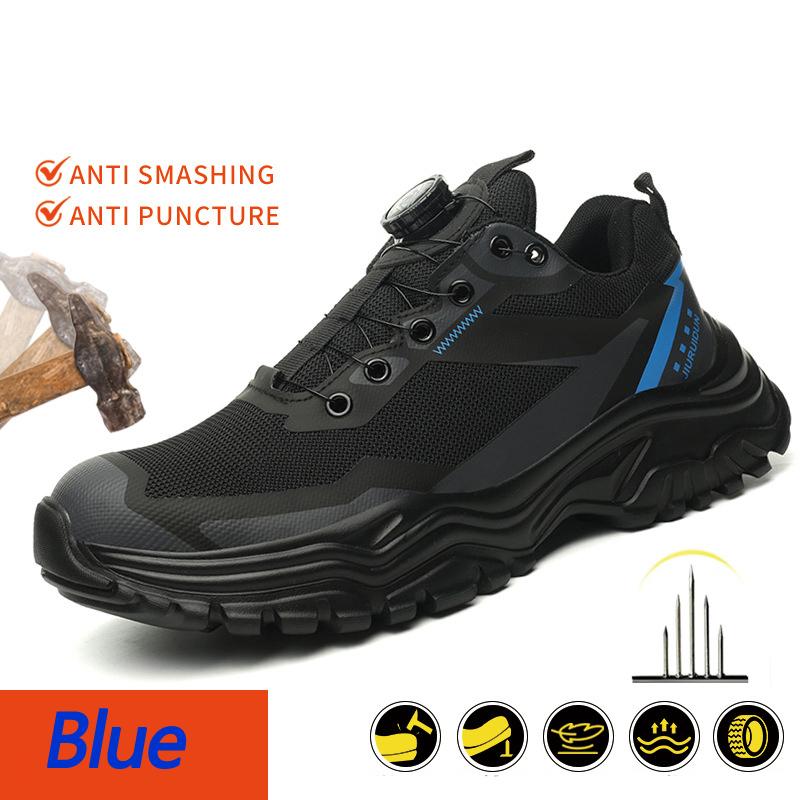 Insulation 6 Kv Work Shoes For Men Rotating Button Work Safety Shoes Puncture-Proof Indestructible Shoes Security Boots Fashion