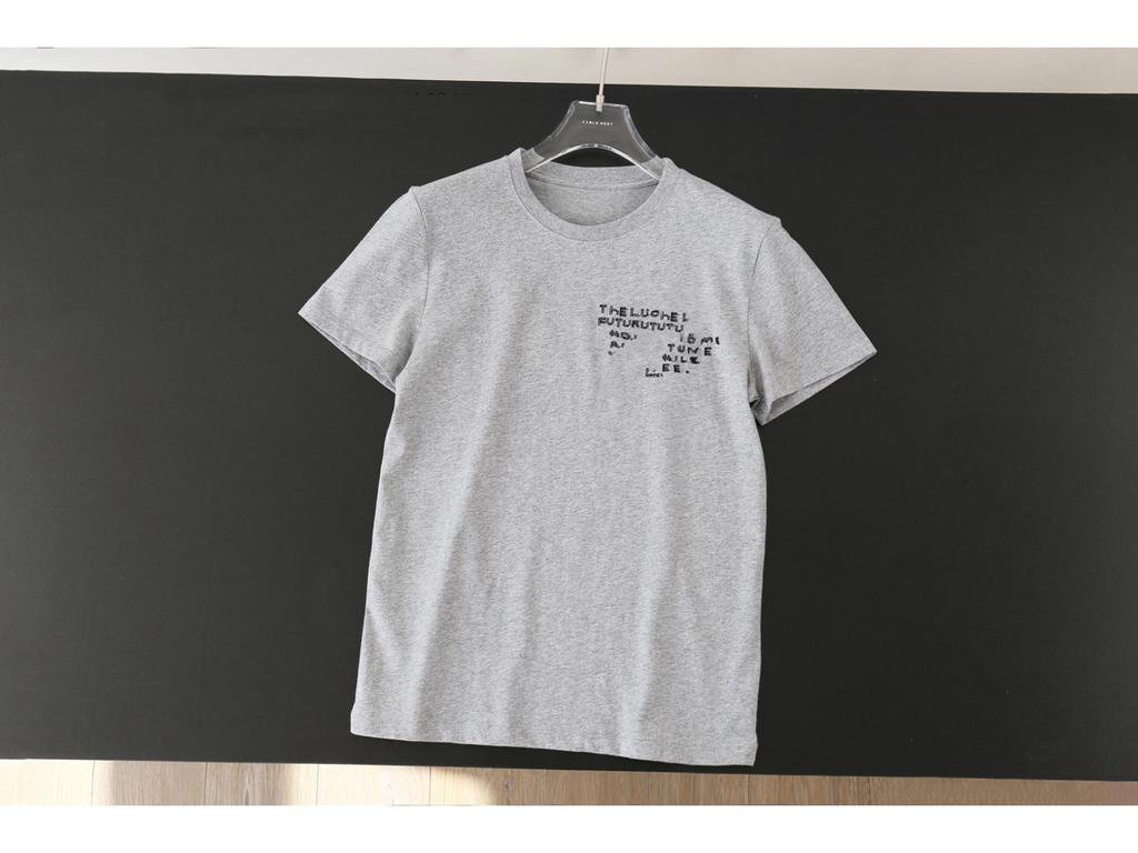 Women's Cotton Cat Head Embroidered Short Sleeve T-Shirt - Trendy Early Spring 2026 Arrival