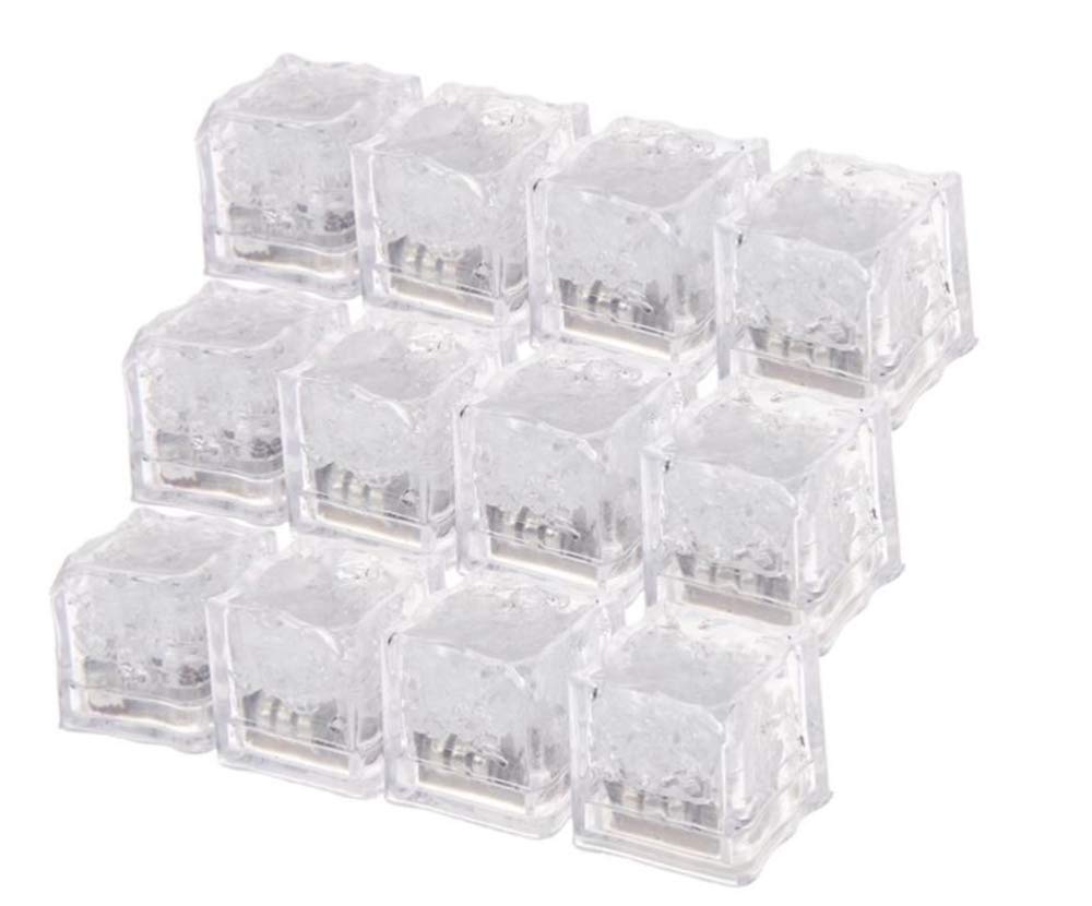 Flashing glowing ice or 36 pieces ice light party dating cocktail pieces set includes 3 cleaning type, seven-color cubes, 12, 24, set, light, cubes,