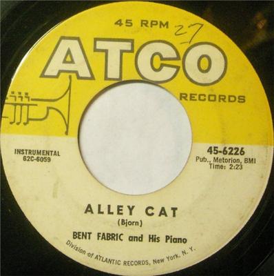 7inch Record BENT FABRIC - Alley Cat 456226 ATCO Records 1962 US Pop Used