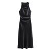 Jnleaog Spring New Arrival Women's Clothing Fashion Style Stylish Silk Satin Texture Midi Skirt Dress 8372090