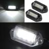 2PCS White LED License Plate Light 12V 24V For SUV Truck Trailer Marker Side Lamp 6-SMD LED Bulbs Car License Plate Lights