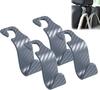 Car Seat Headrest Hook 4 Pack Hanger Storage Organizer Universal for Handbag Purse Coat fit Universal Vehicle Car Black S Type