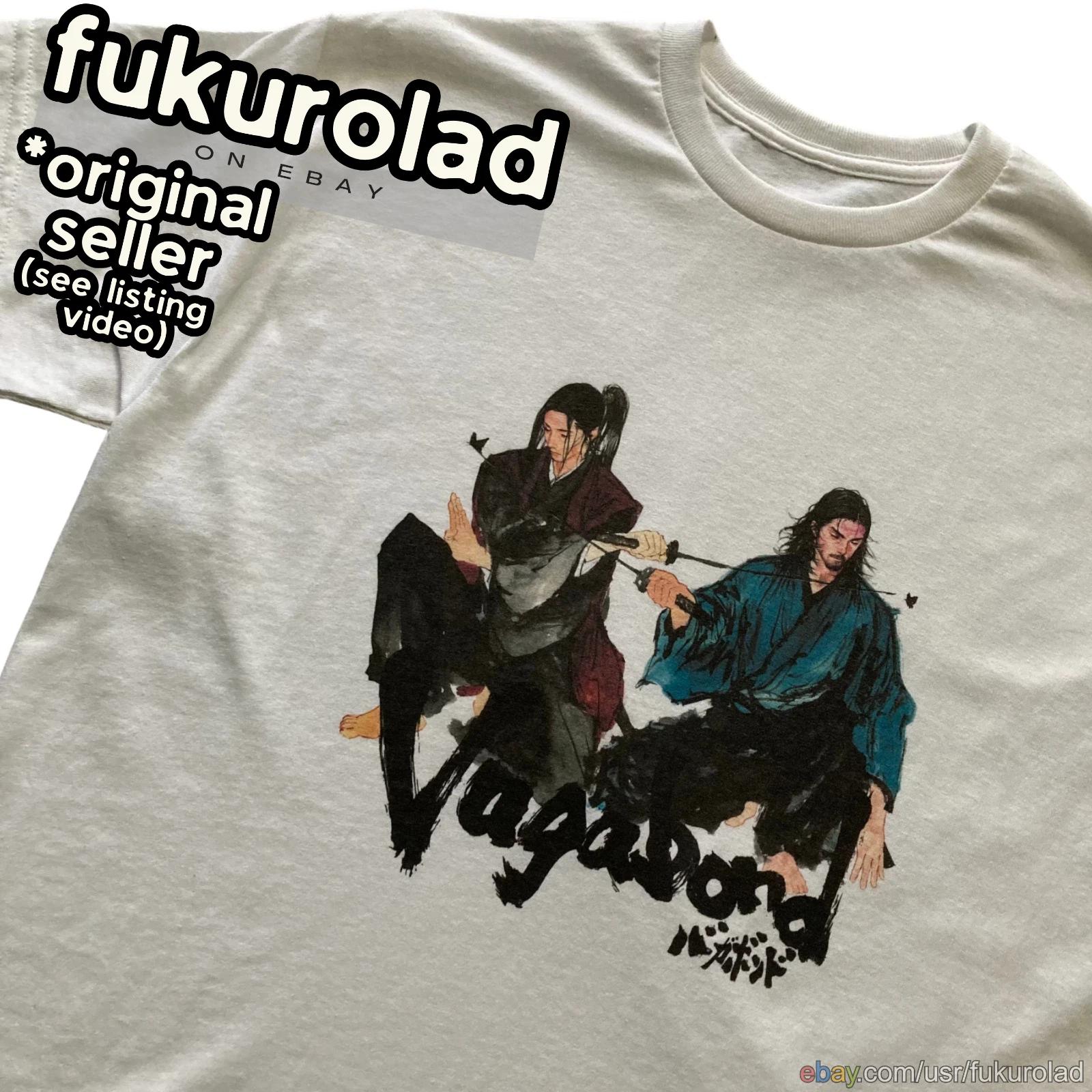 VAGABOND Sasaki Kojiro & Musashi MANGA UNISEX t shirt high quality print GILDAN M