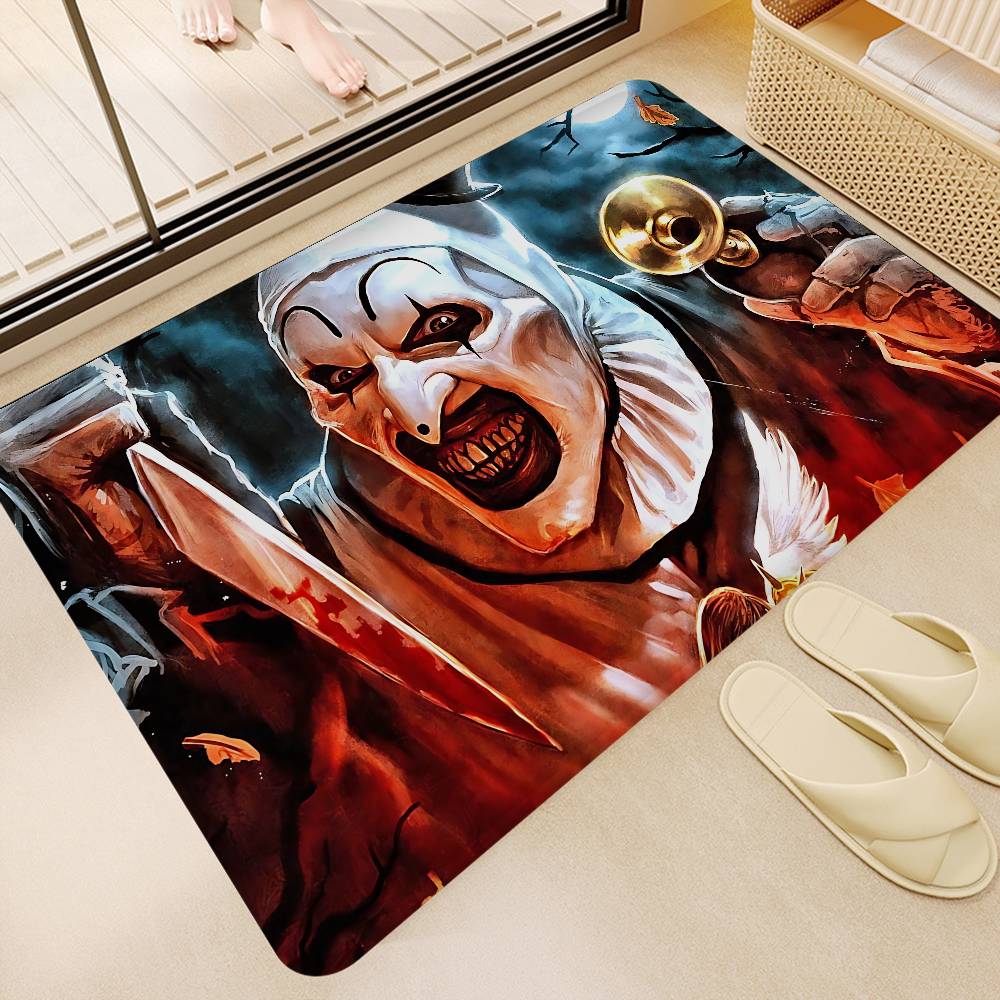 Halloween Horror Clown T-terrifierS Movie Entrance Door Mat Nordic Style Home Doormat Bathroom-Toilet Mats Bedroom Hotel Mat