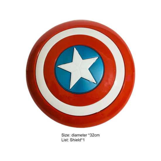 Shield-Toy Collectable Smooth Surface Multifunctional Avengers Captain American Plastic Shield-Toy for Halloween