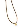 Retro Natural Tiger Eye Stone Necklace for Women In Summer, Light Luxury, Niche, Collarbone Chain, High-end Pendant, Bead Necklace