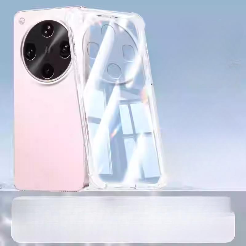 

Для OPPO Find X8 Ultra Airbag силиконовый противоударный чехол для телефона для OPPO Find X8S Plus X8 Pro мягкий прозрачный матовый чехол из ТПУ For Find X8 чистый