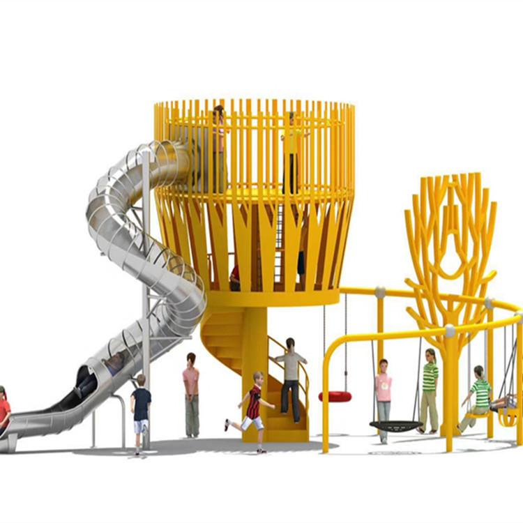 Outdoor Stainless Steel Kids' Slide and Play Equipment for Parks