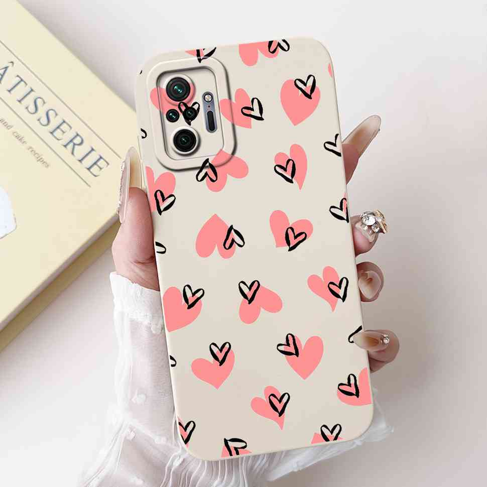 For Xiaomi Redmi Note 10 Pro 4G 6.67" Case Cherry Fashion Girl Soft Silicone TPU Cover For Redmi Note 10Pro 4G M2101K6G Shell