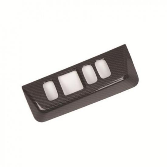 Carbon Fiber Headlight Switch Cover Trim For Mitsubishi Pajero Montero 2009-2021