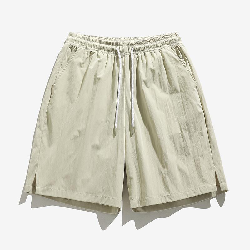 Men s Cargo Shorts, Light And Quick-drying Straight Casual Pants, Ice Silk Pants, Sports Quick-drying Five-quarter Pants 2XL хаки