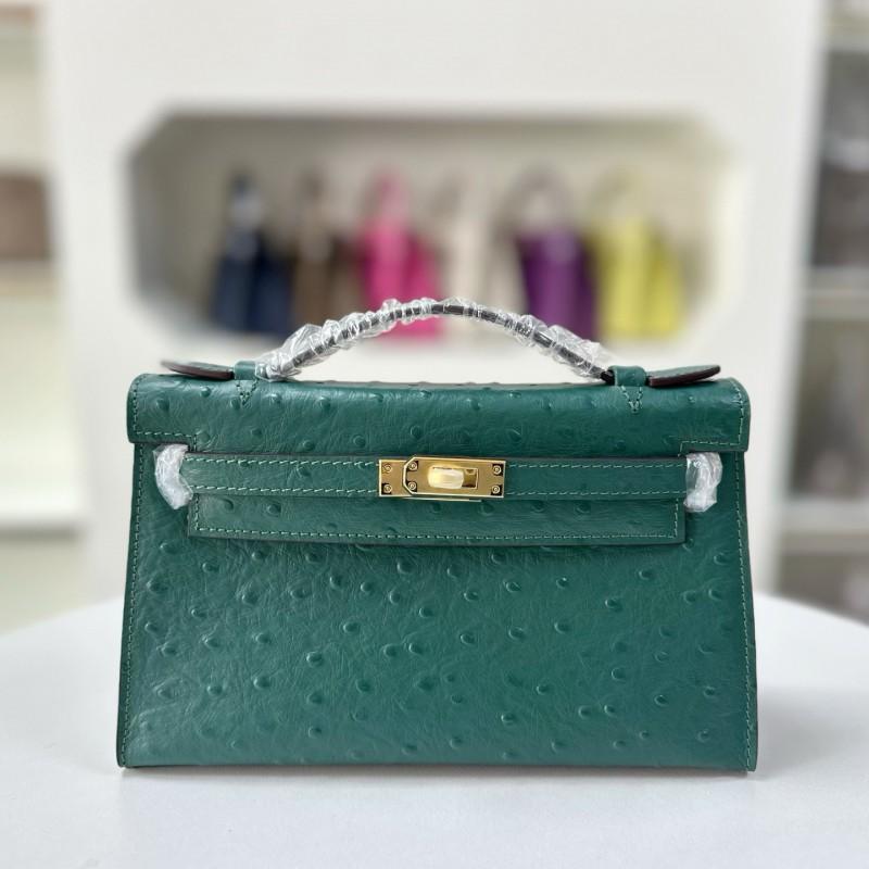 Mini Borsa Una Generazione Di Motivo Struzzo Pelle di Mucca A Spalla Cross-body Pelle Cena