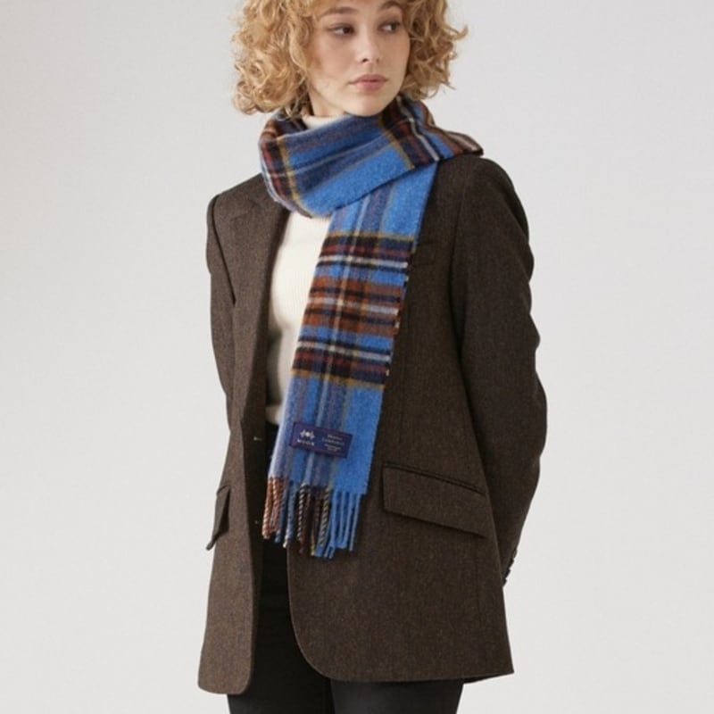 Écharpe en Laine Mérinos ABRAHAM MOON 25cm - Oatley Sky